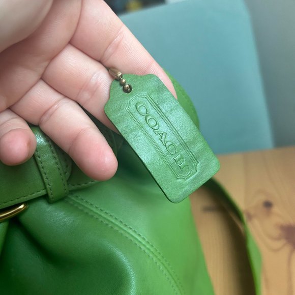 Coach 1997 Leaf Green Soho Belted Pouch - Picture 5 of 8